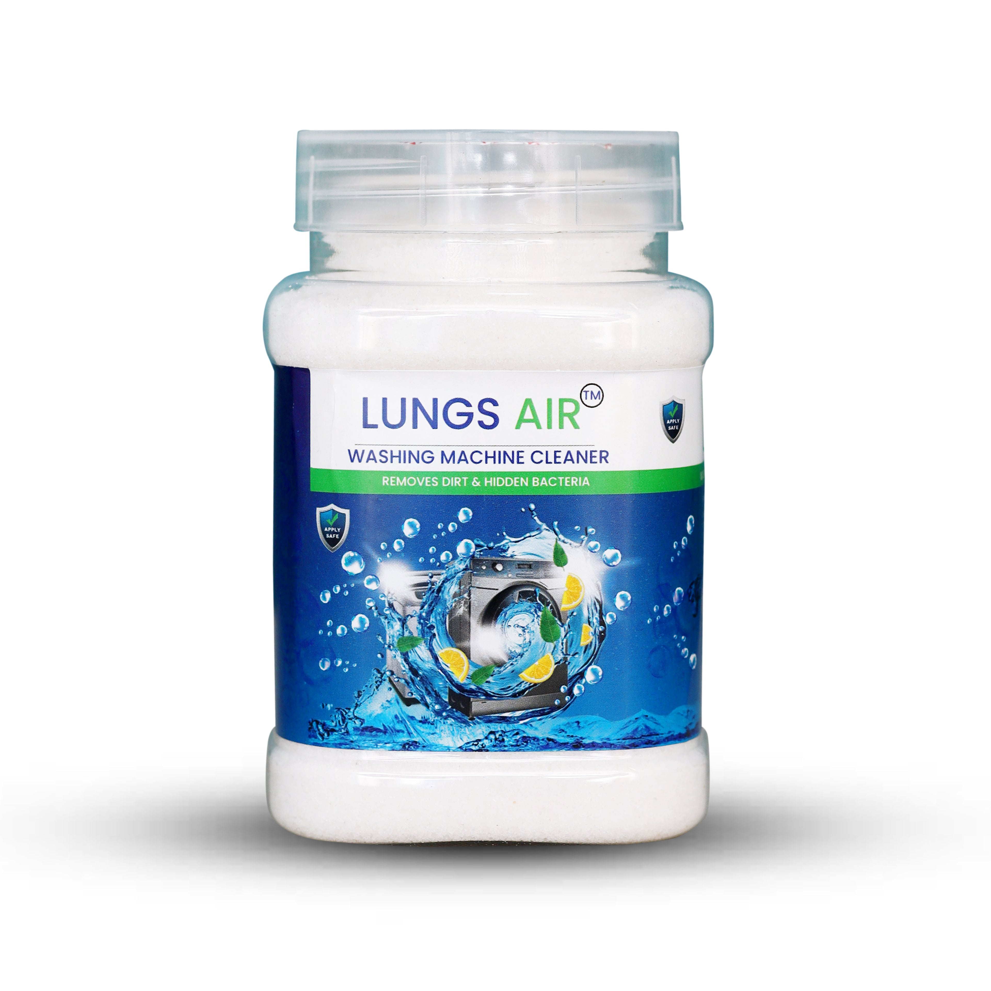 LUNGS AIR Washing Machine Deep Cleaning Powder | Lemon