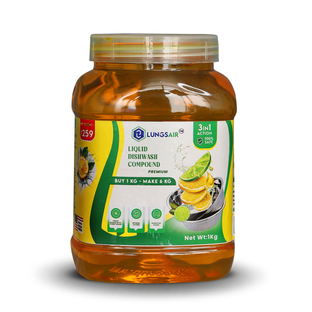 LUNGS AIR Dishwash Liquid Compound | Lemon
