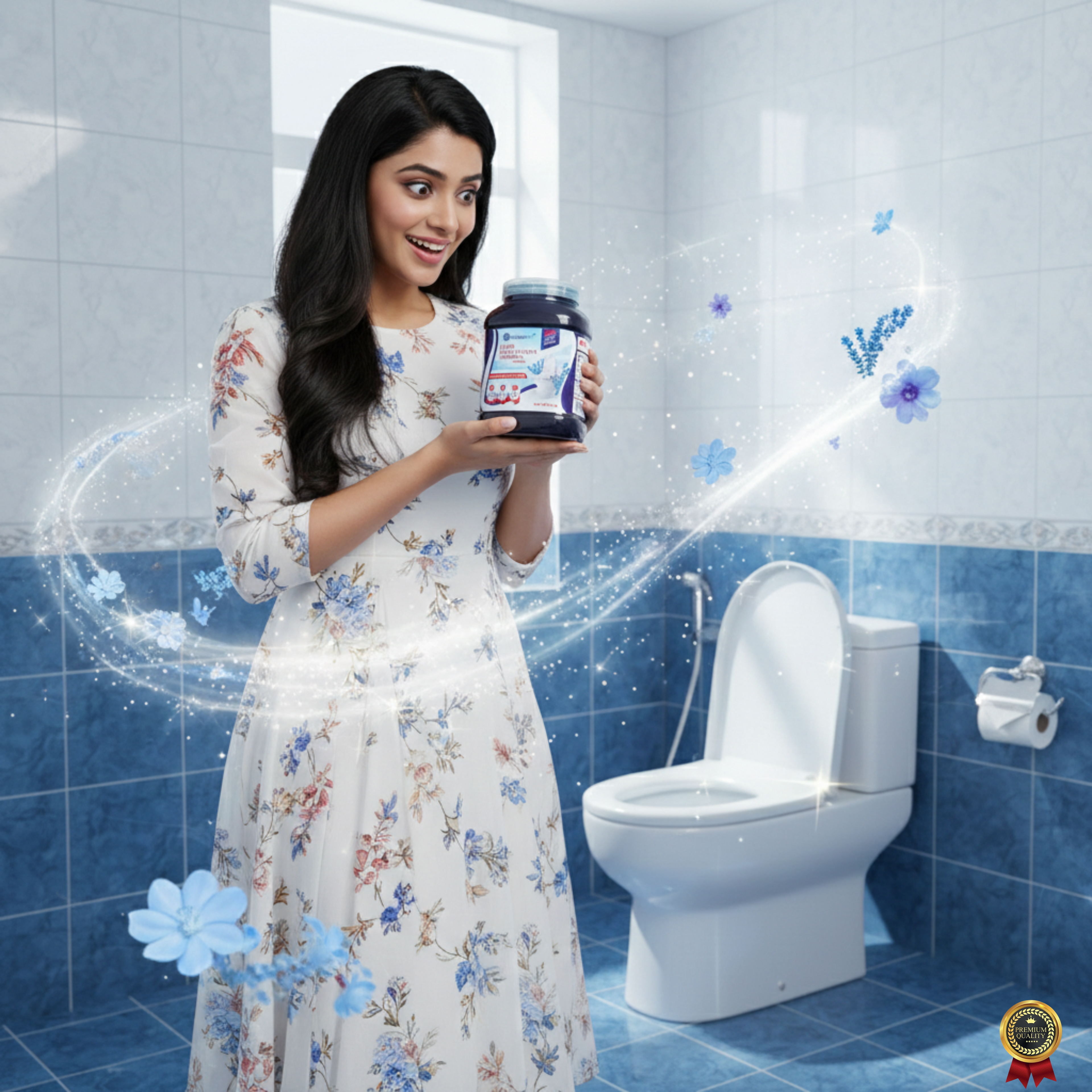 LUNGS AIR Toilet Cleaner Liquid Compound | Blue