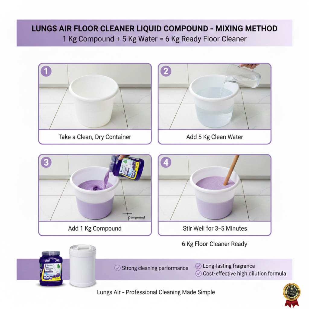 LUNGS AIR Floor Cleaner Liquid Compound | Lavender