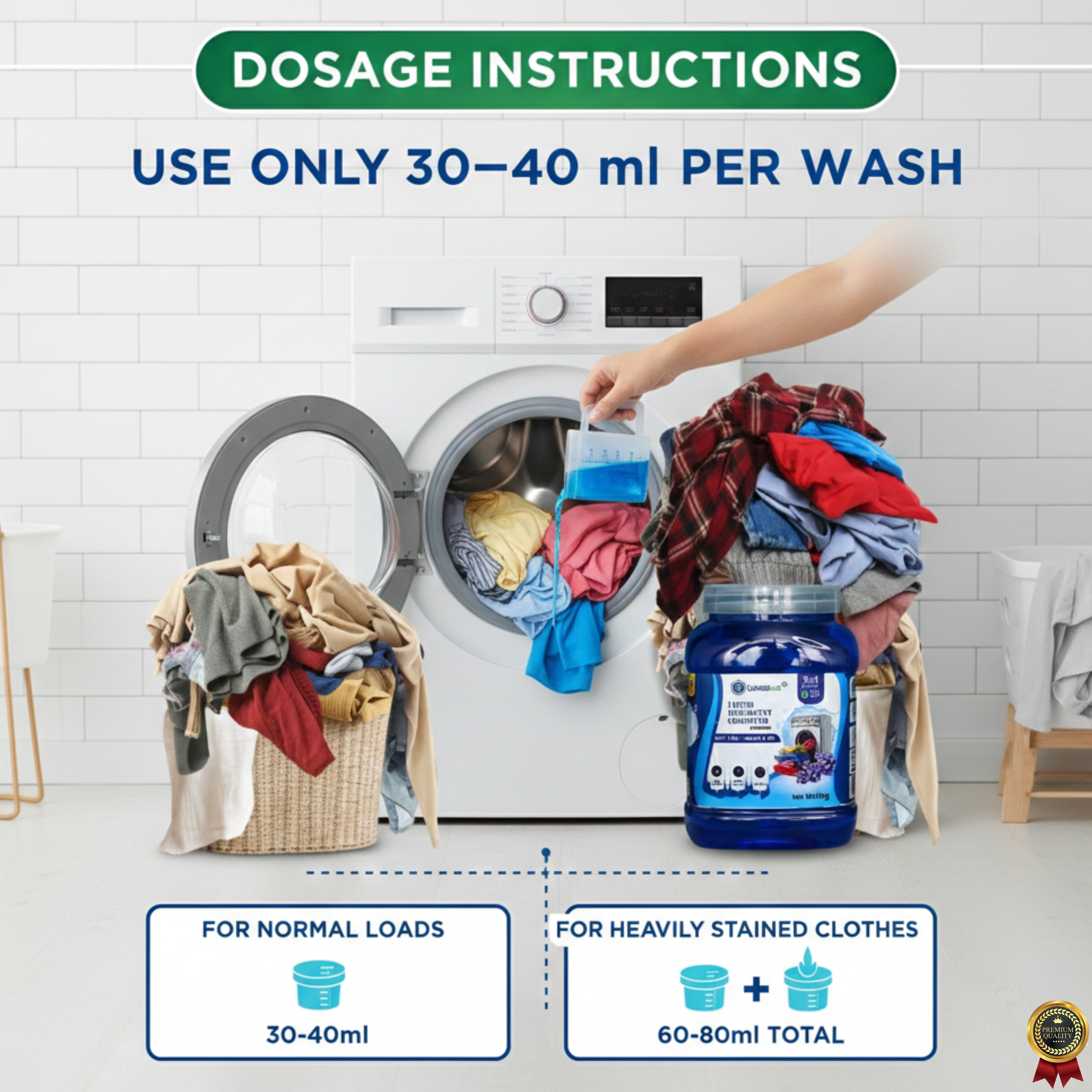 LUNGS AIR Detergent Liquid Compound | Blue