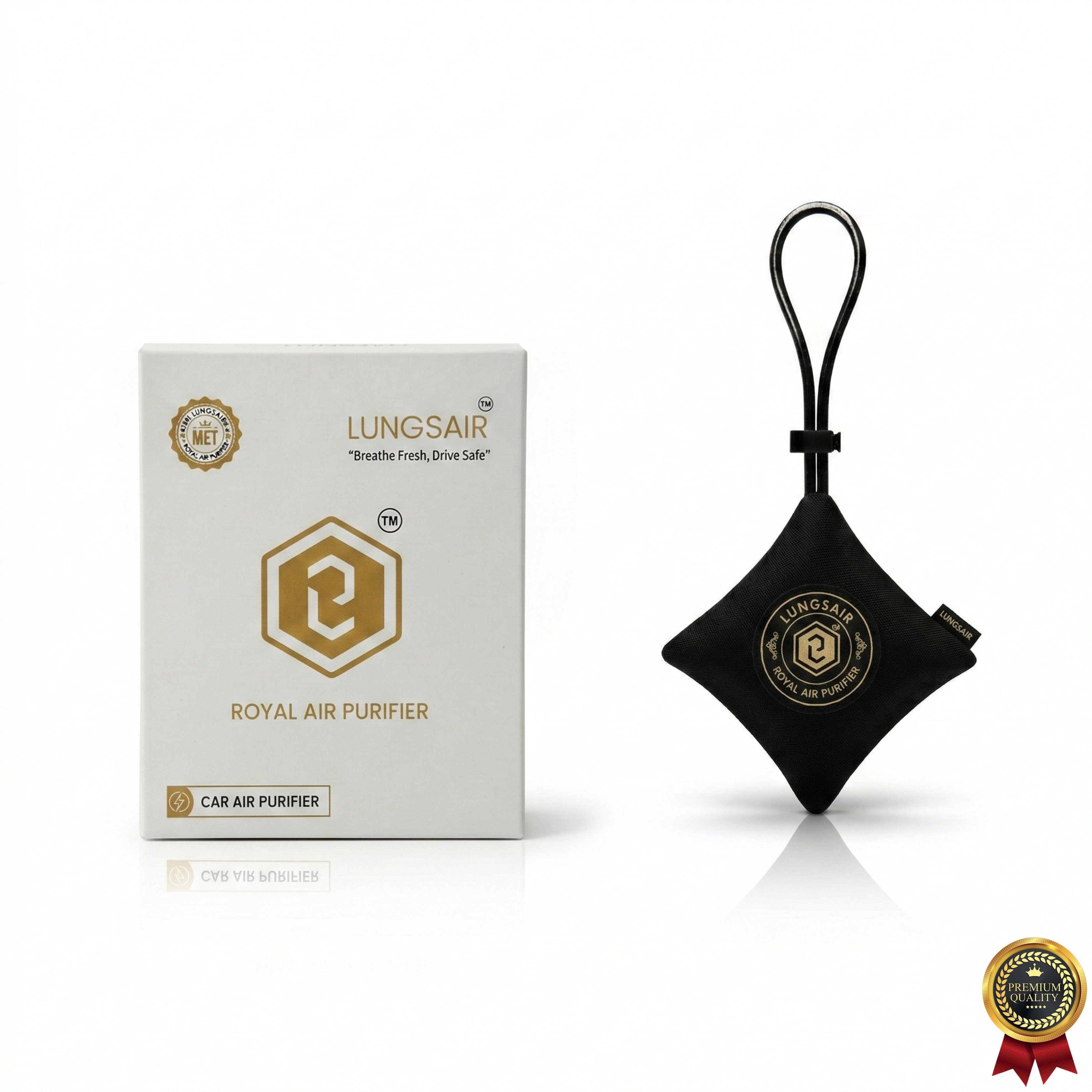 LUNGS AIR Non-electric Air Purifier | Black