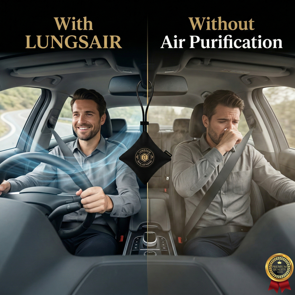 LUNGS AIR Non-electric Air Purifier | Black