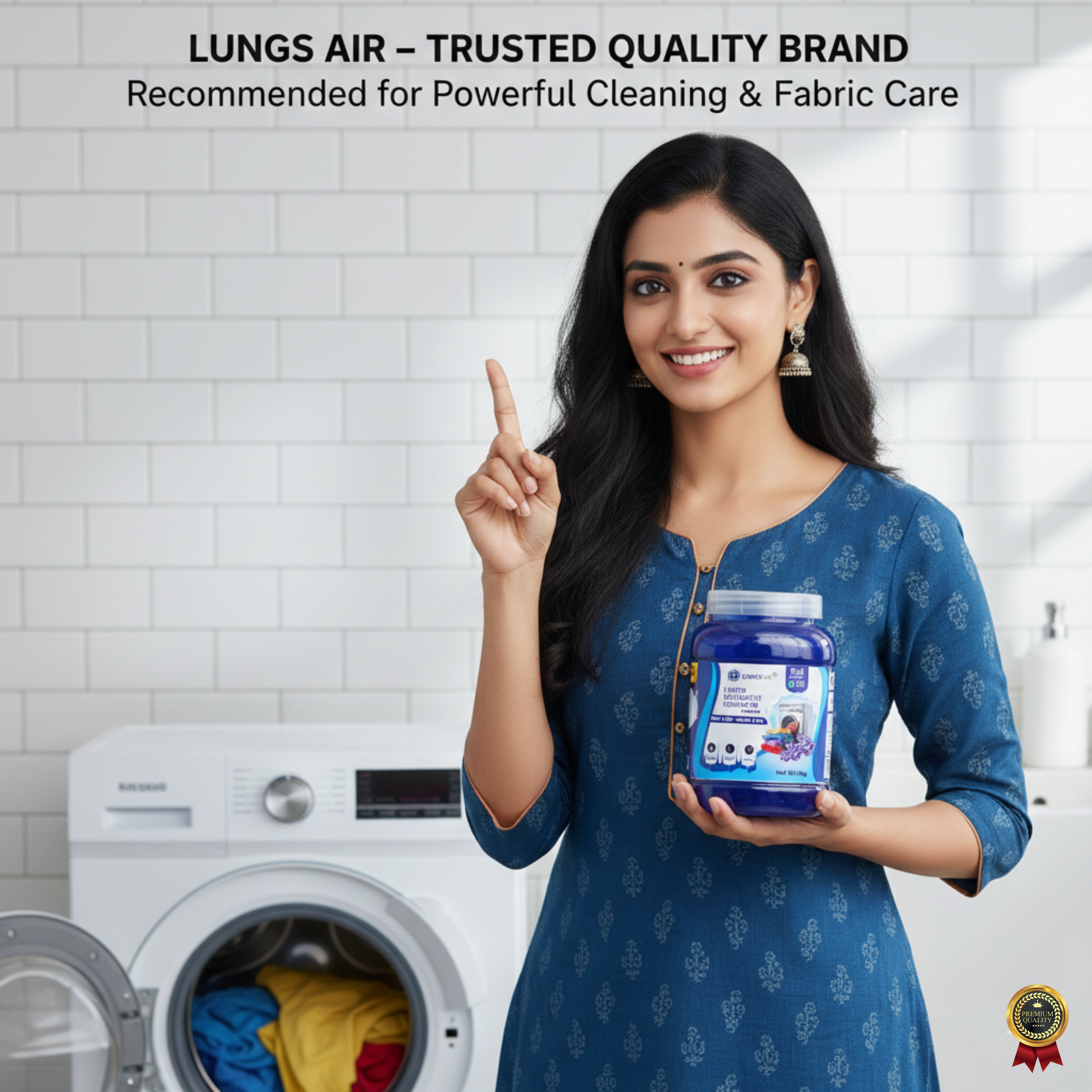 LUNGS AIR Detergent Liquid Compound | Blue