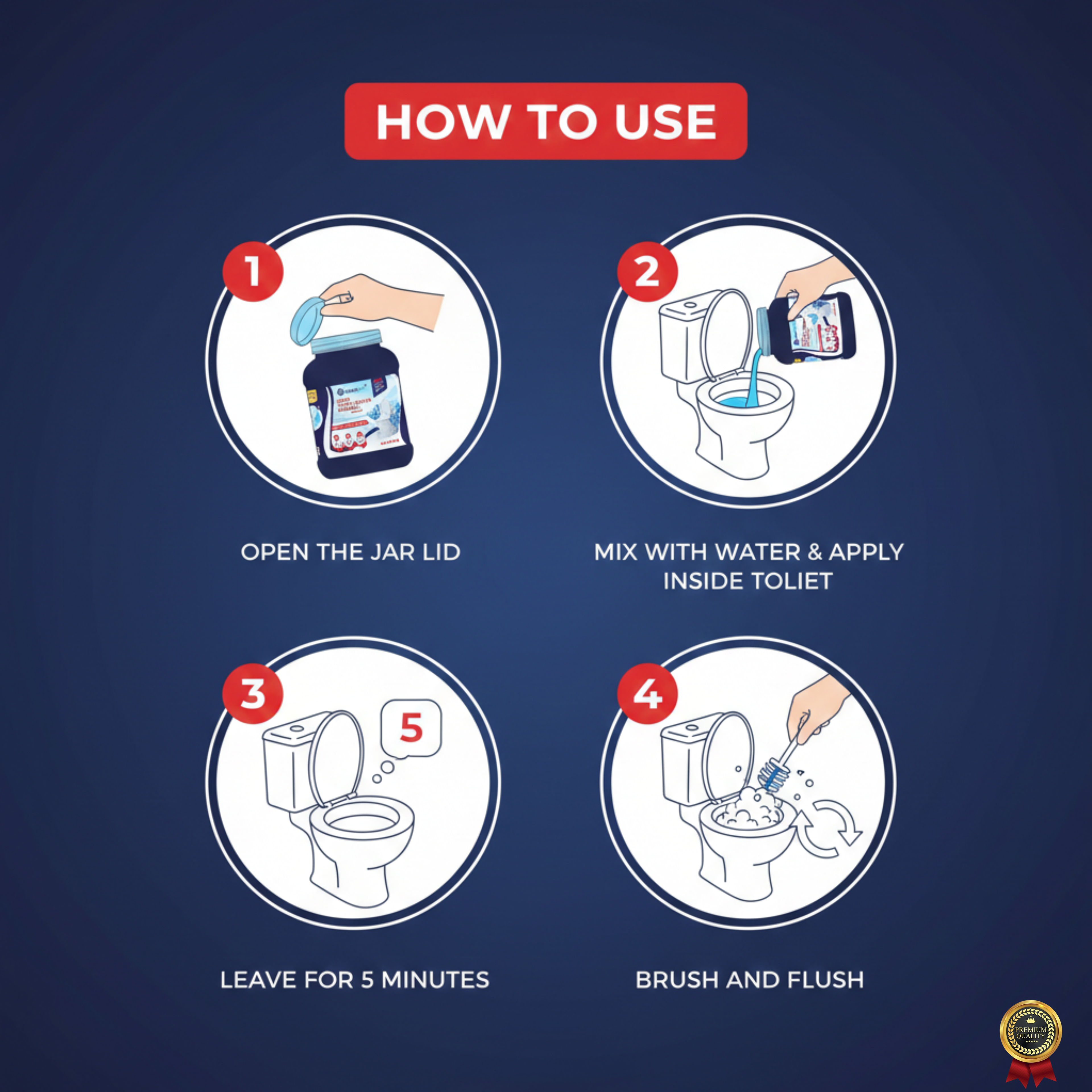 LUNGS AIR Toilet Cleaner Liquid Compound | Blue